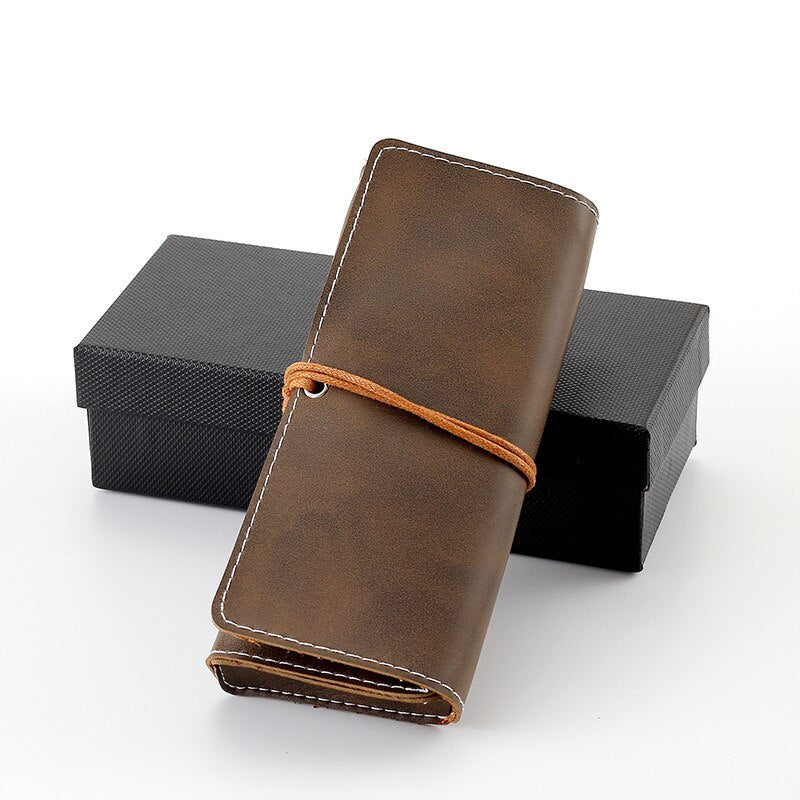 Unisex Portable Leather Spectacle Case