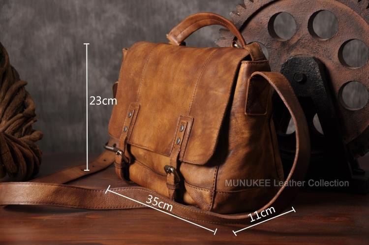 Timeless Vintage Genuine Leather Messenger Bag
