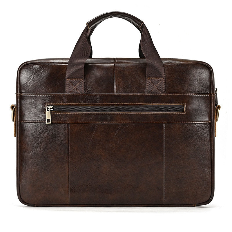 Briefcase Bag Men's Genuine Leather