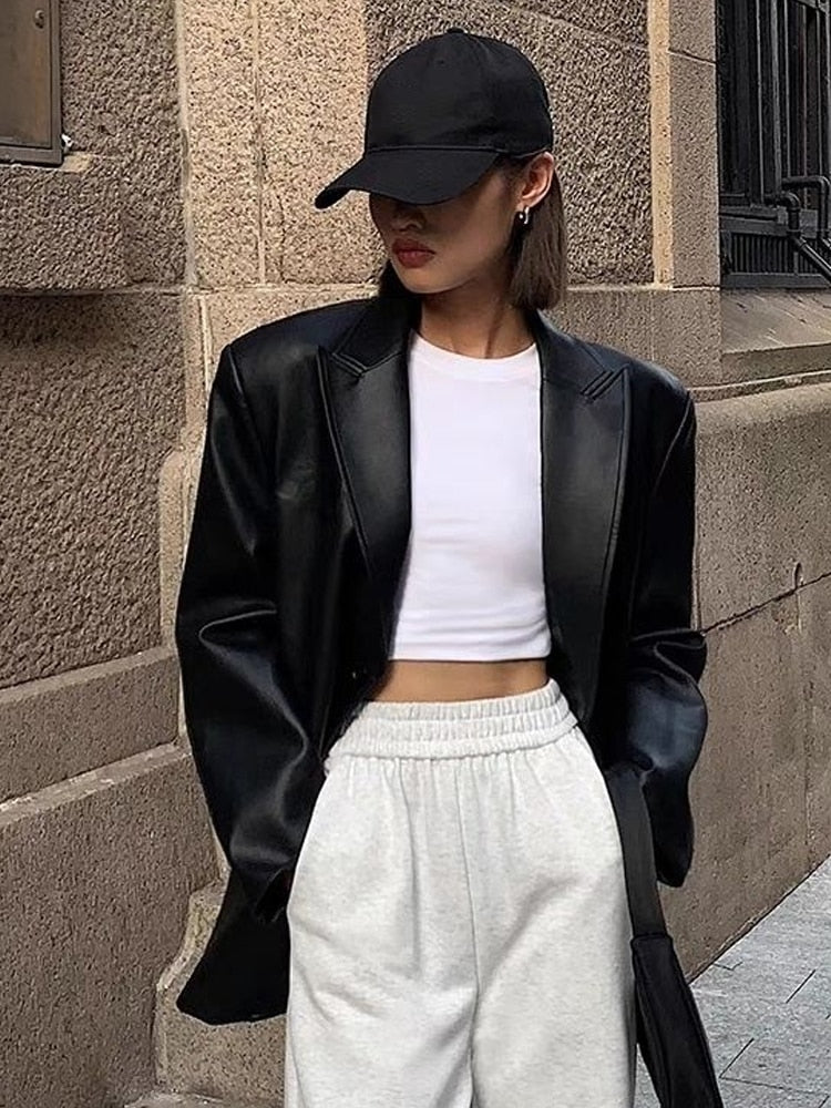 Rev Up Your Style: Women's All-Season Moto & Biker Leather Jacket