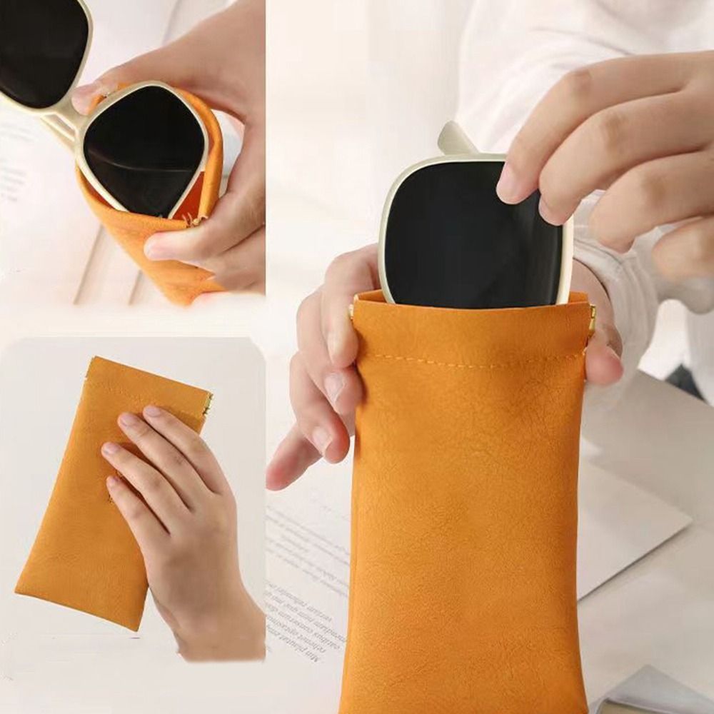 PU Leather Glasses Storage Bag