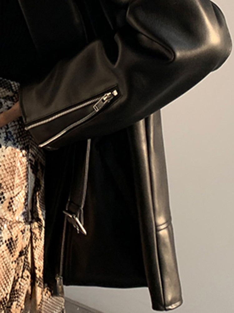 Ride in Style: Women's Moto & Biker Faux Leather Jacket