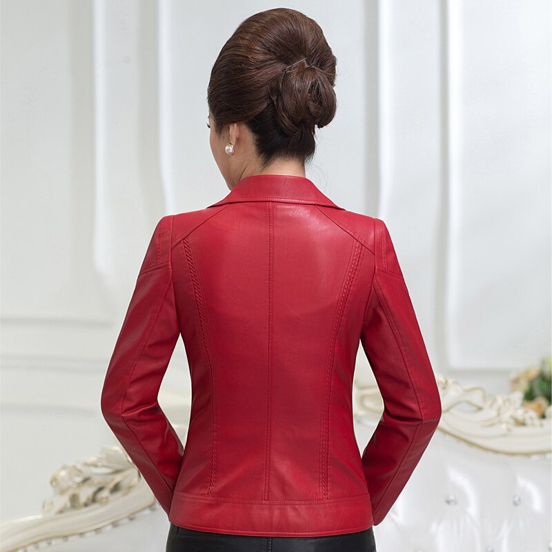 Effortless Chic: Versatile Faux Leather Women's Jacket