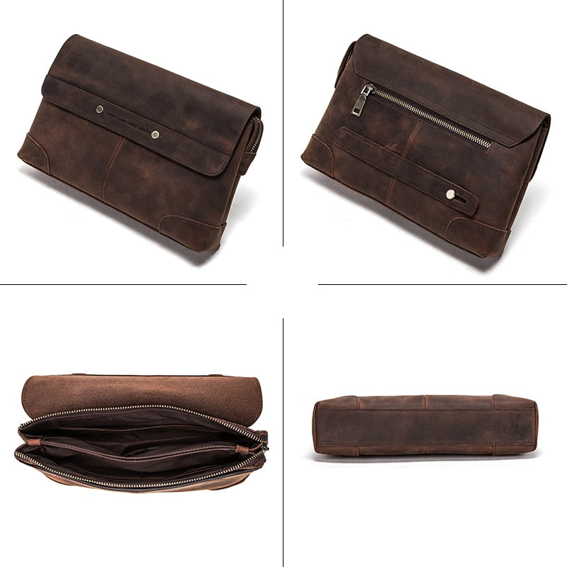 Elevate Your Essentials: Men's Vintage Clutch Bag
