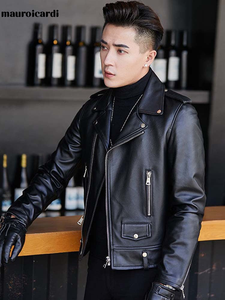 Men's Moto & Biker Faux Leather Jacket
