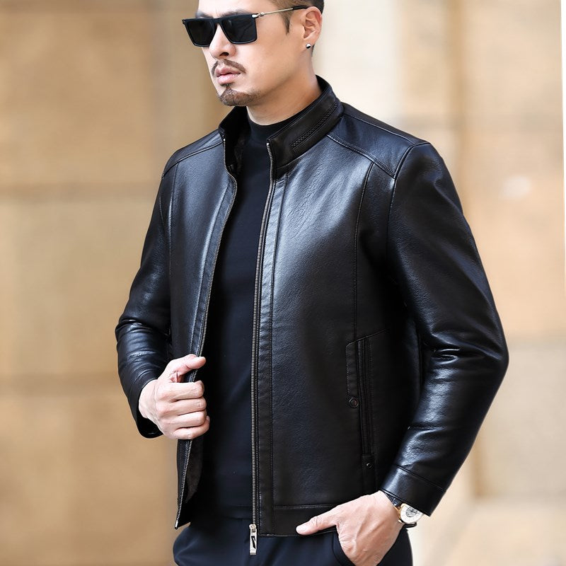 Men's Sheepskin Winter Jacket for Smart Casual Style
