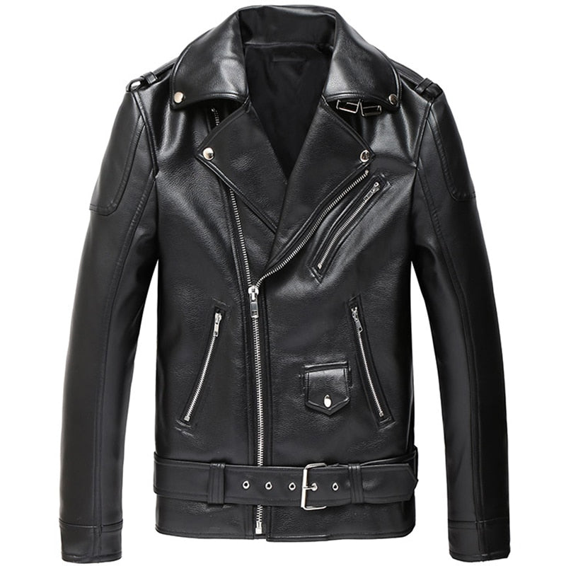 Men's Moto & Biker Faux Leather Jacket