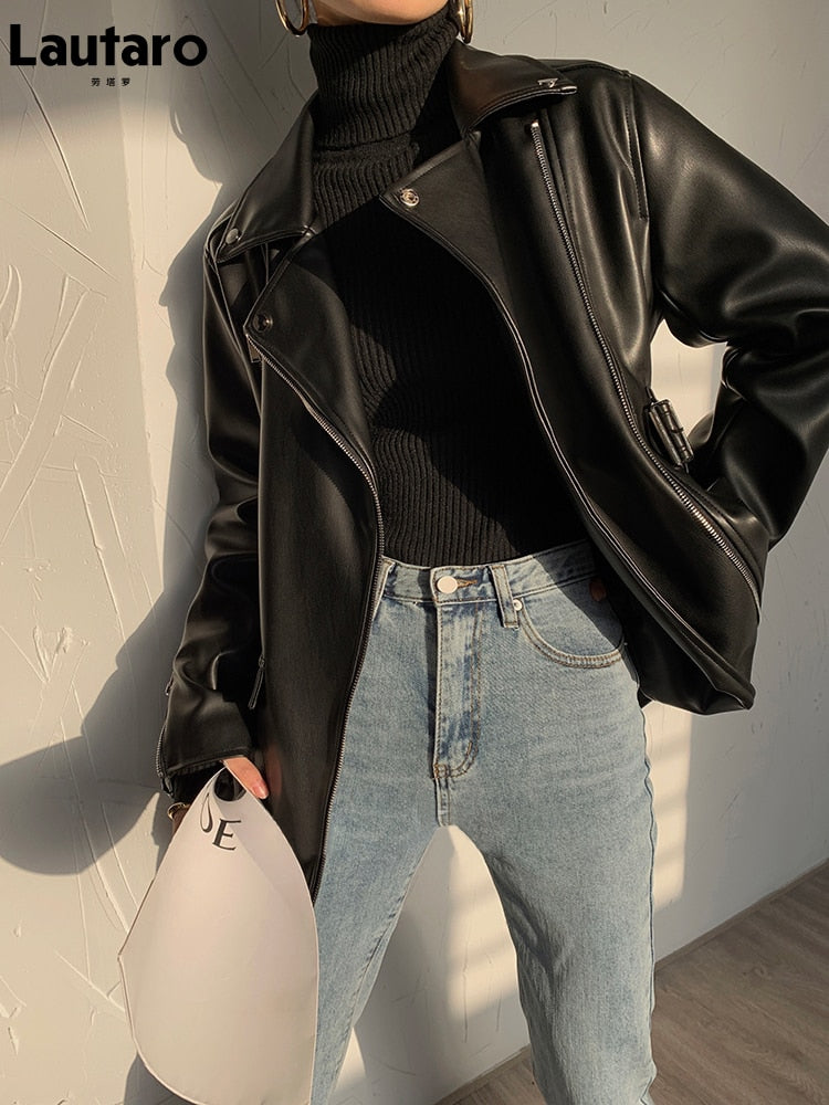 Ride in Style: Women's Moto & Biker Faux Leather Jacket