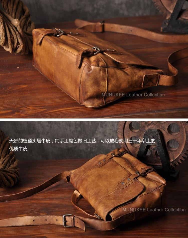 Timeless Vintage Genuine Leather Messenger Bag