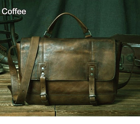 Timeless Vintage Genuine Leather Messenger Bag