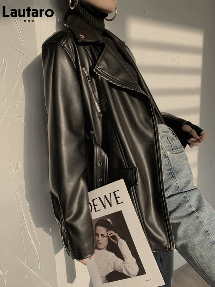 Ride in Style: Women's Moto & Biker Faux Leather Jacket