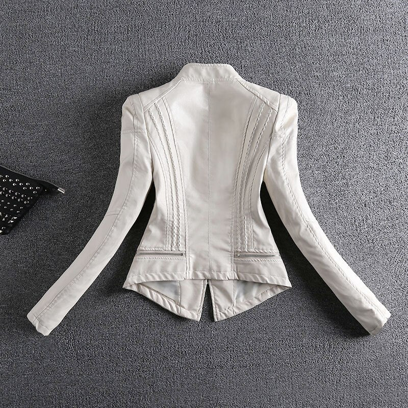 Street Smart: Women's Short PU Leather Streetwear Jacket