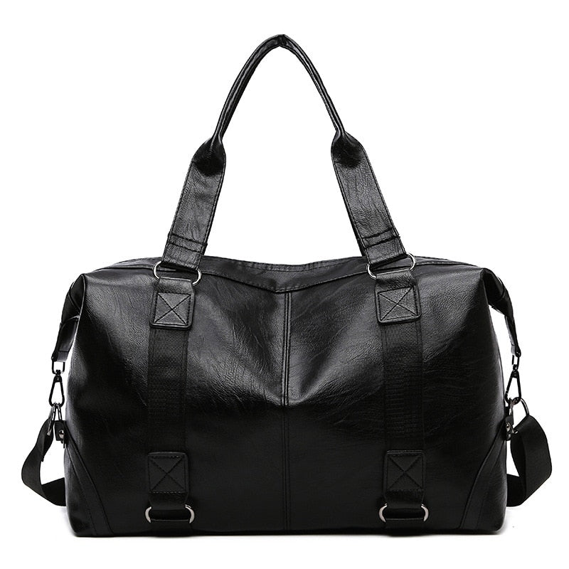 Men's Business PU Travel Handbag Soft Leather