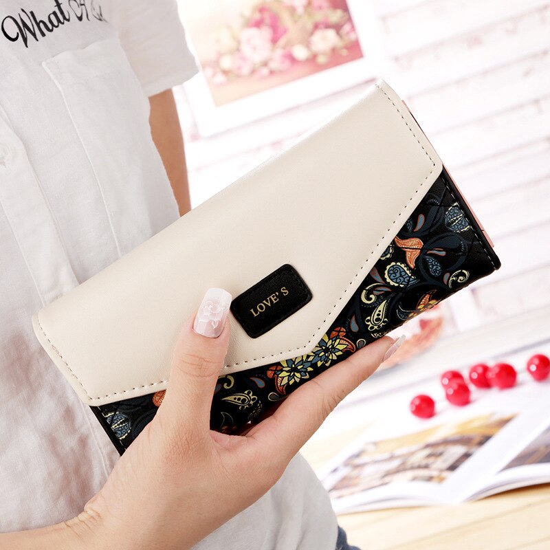 Long Wallet Handbag Leather Bag