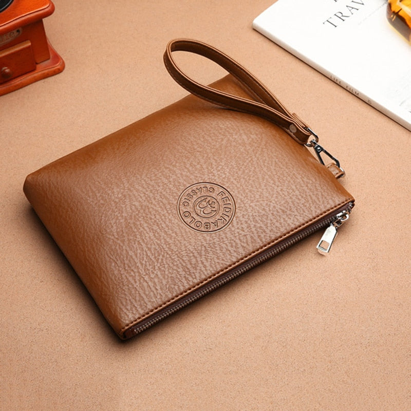 New Business Style Men's Clutch Large Wallet