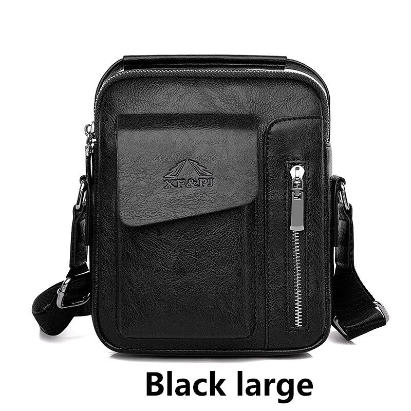 Men Fashion PU Leather Business Anti-theft