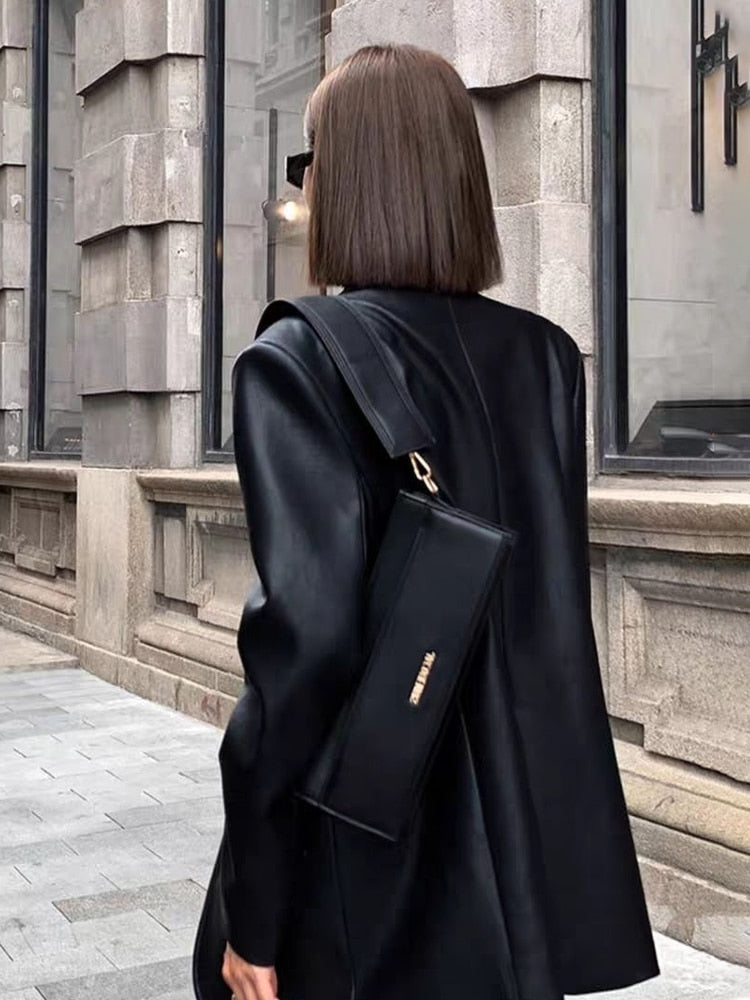 Rev Up Your Style: Women's All-Season Moto & Biker Leather Jacket