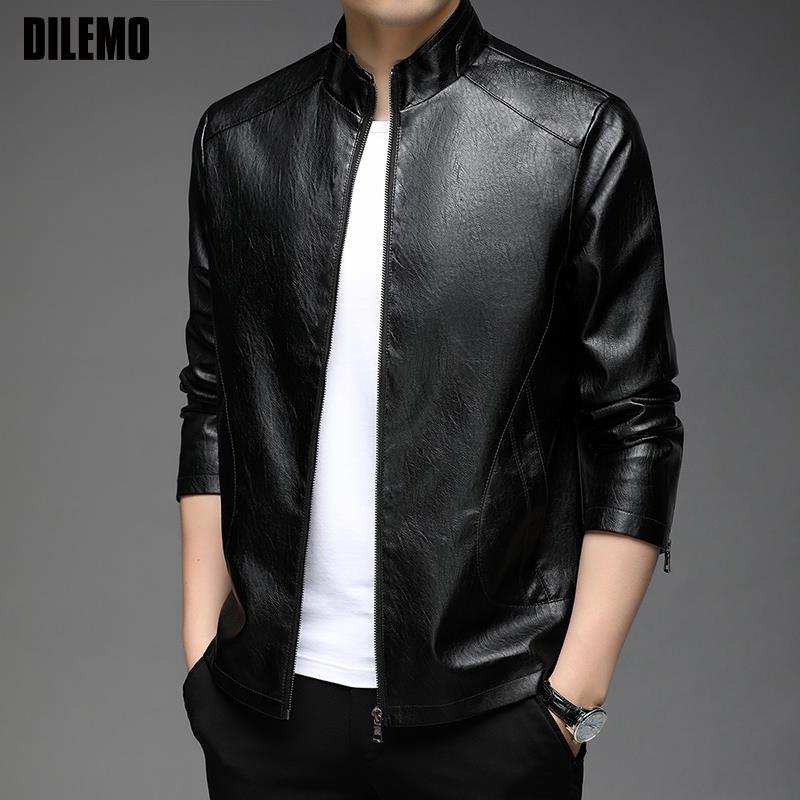 Fashion Classic Faux Pu Fashion Leather Jacket
