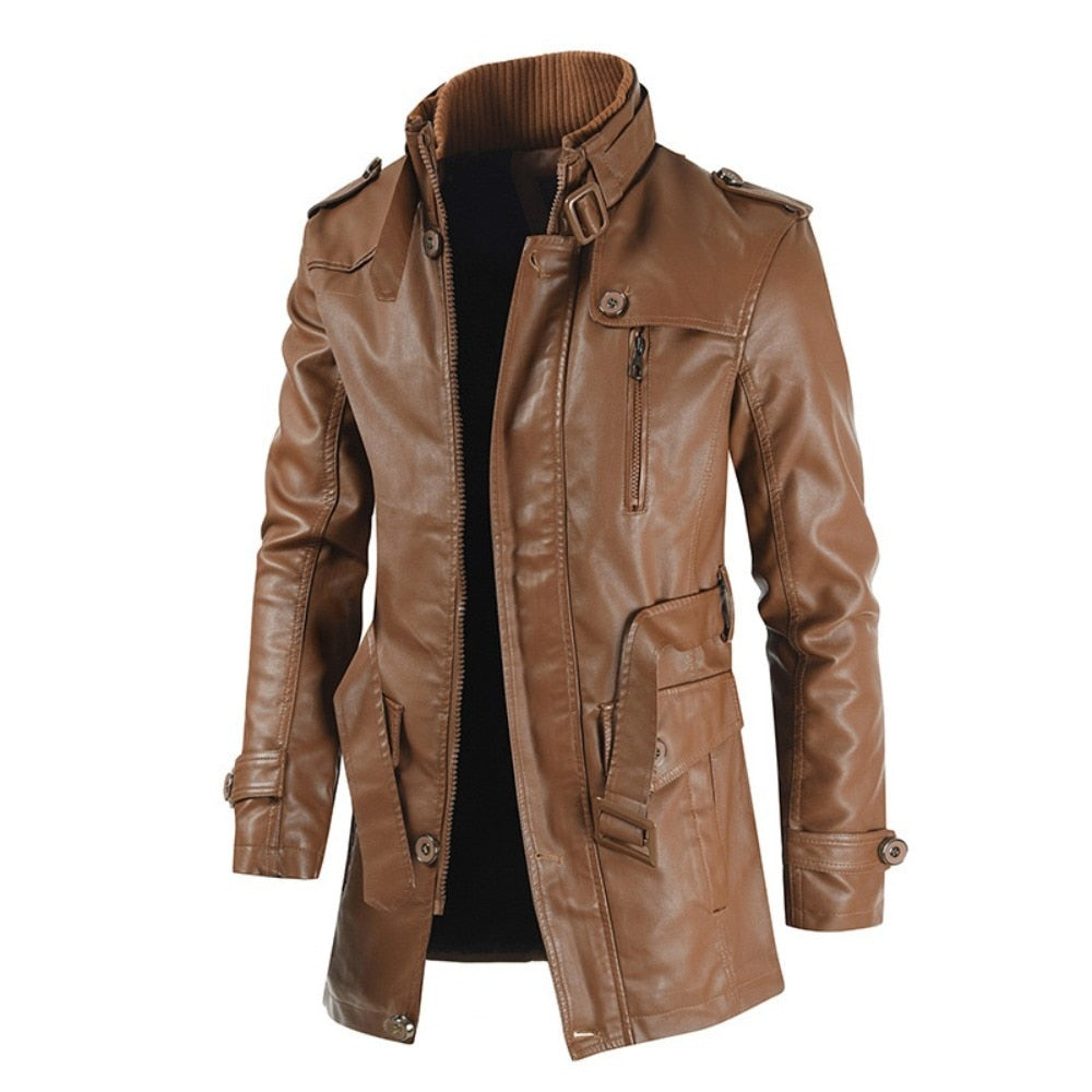 Cashmere Men's Leather Jacket