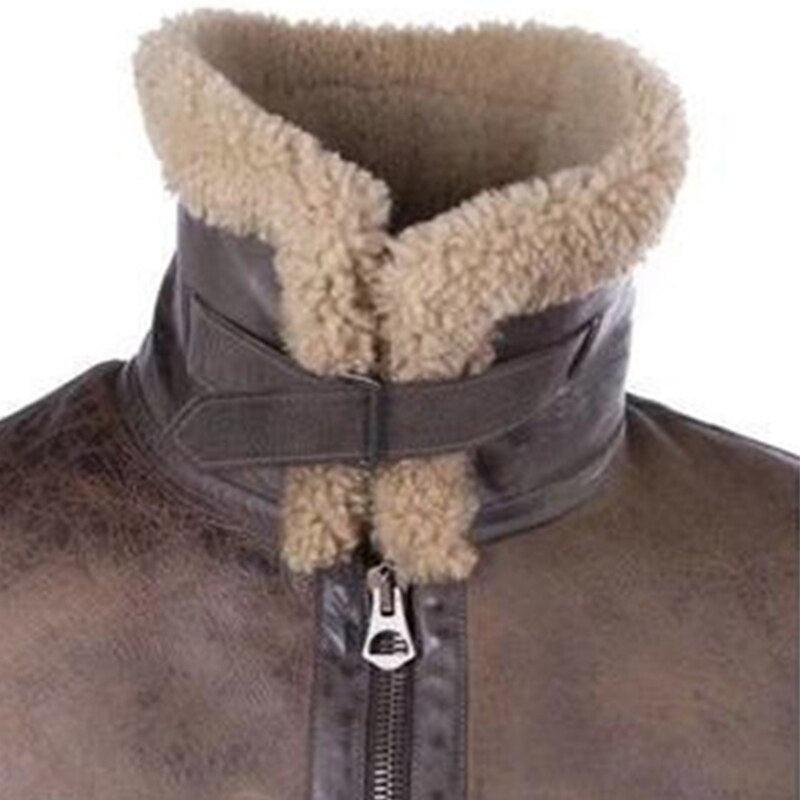 Vintage Style Men's Fleece Jacket for Autumn and Winter