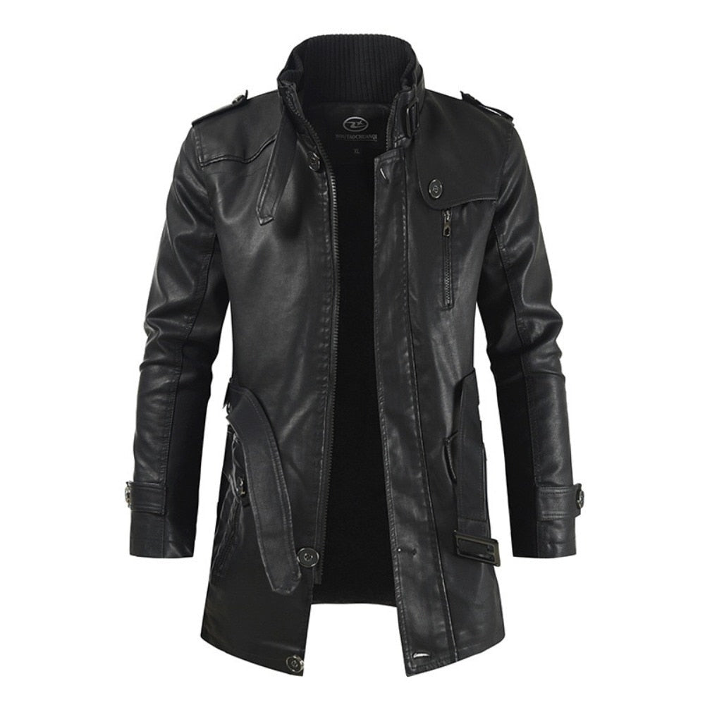 Cashmere Men's Leather Jacket