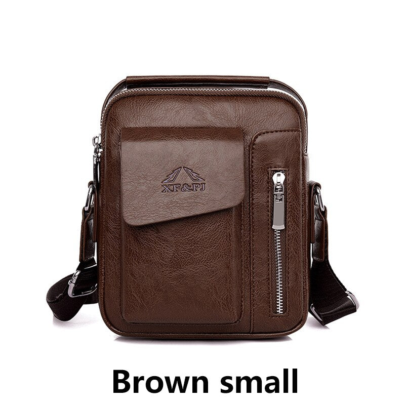 Men Fashion PU Leather Business Anti-theft