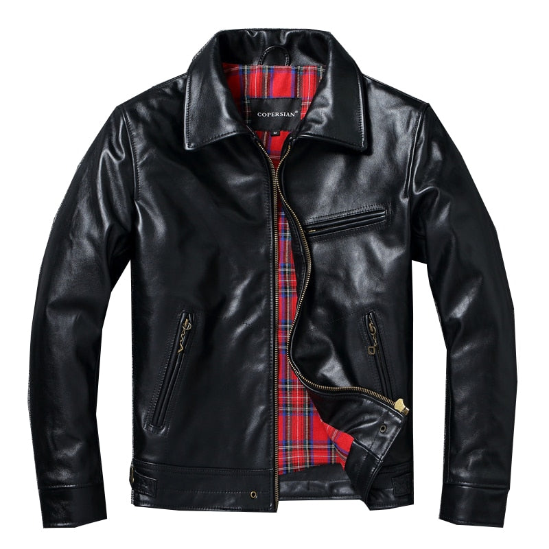 Black Classic Made of Genuine Leather Jacket