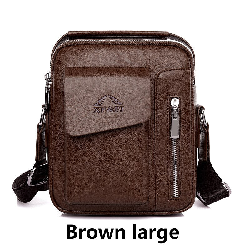 Men Fashion PU Leather Business Anti-theft