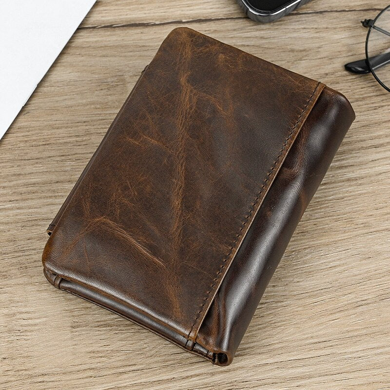 Luufan Leather Men‘s Short Wallet