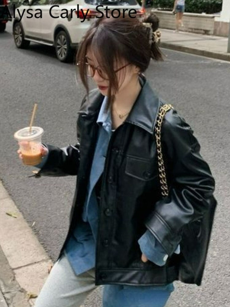 Rebel Chic: YRUOSLE Women's Punk Style Faux Leather Jacket