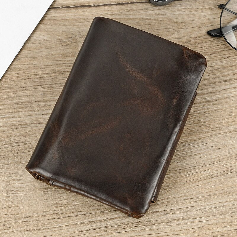Luufan Leather Men‘s Short Wallet