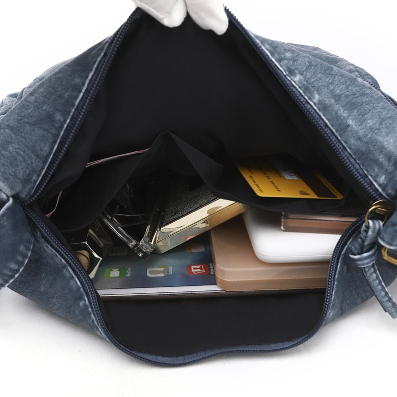 Vintage PU Casual Tote Bag for Women