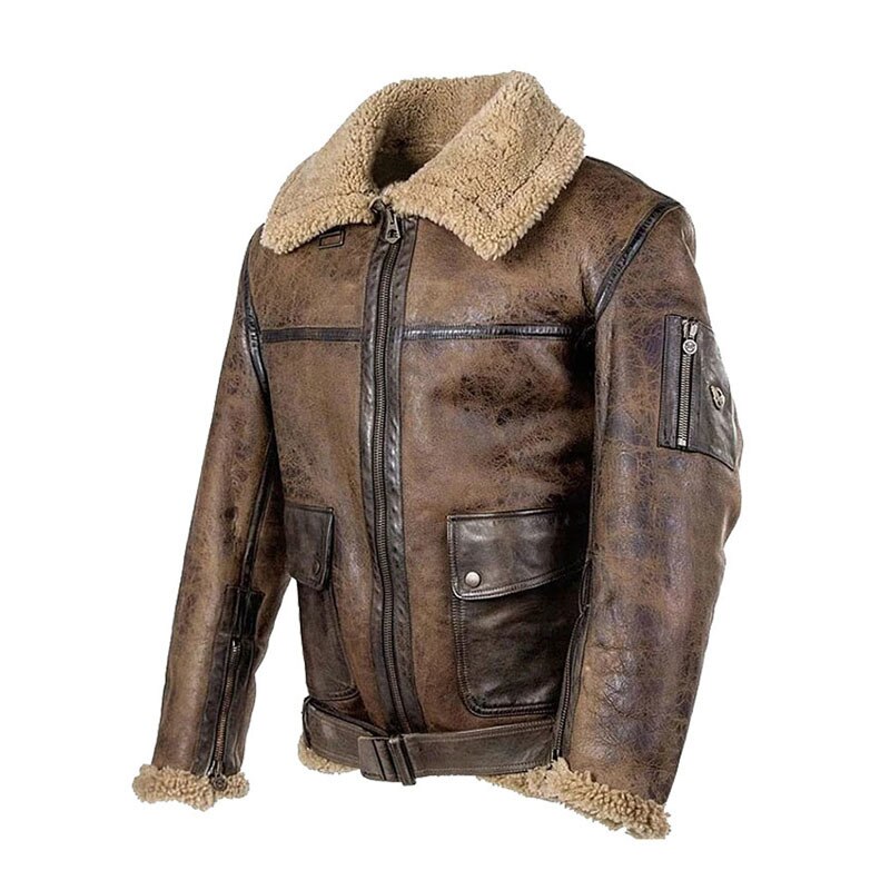 Vintage Style Men's Fleece Jacket for Autumn and Winter