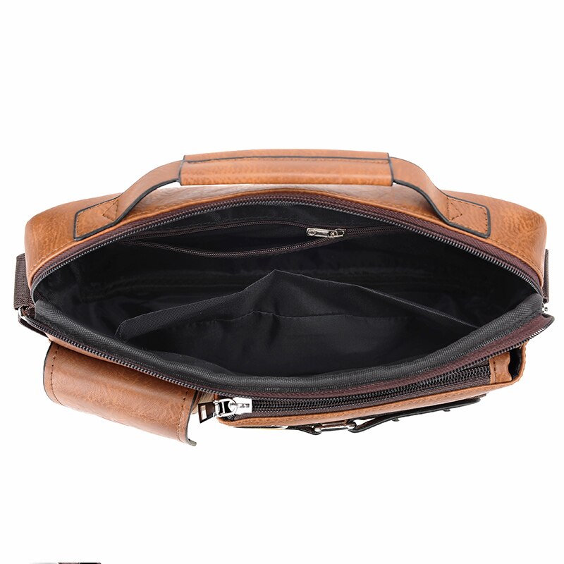 Men's Shoulder Bag Portable PU Leather