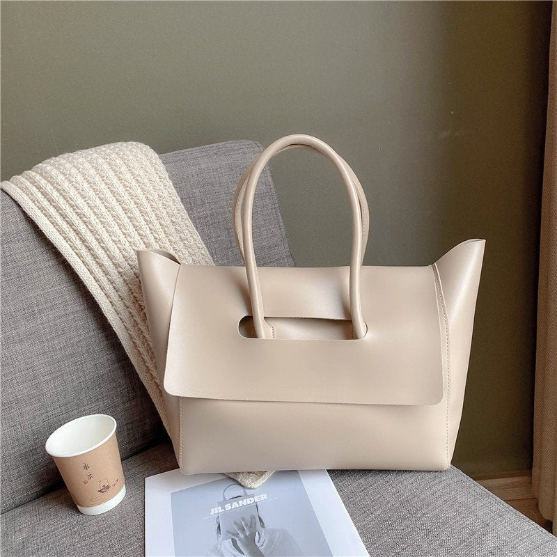 Versatile PU Casual Tote Bag