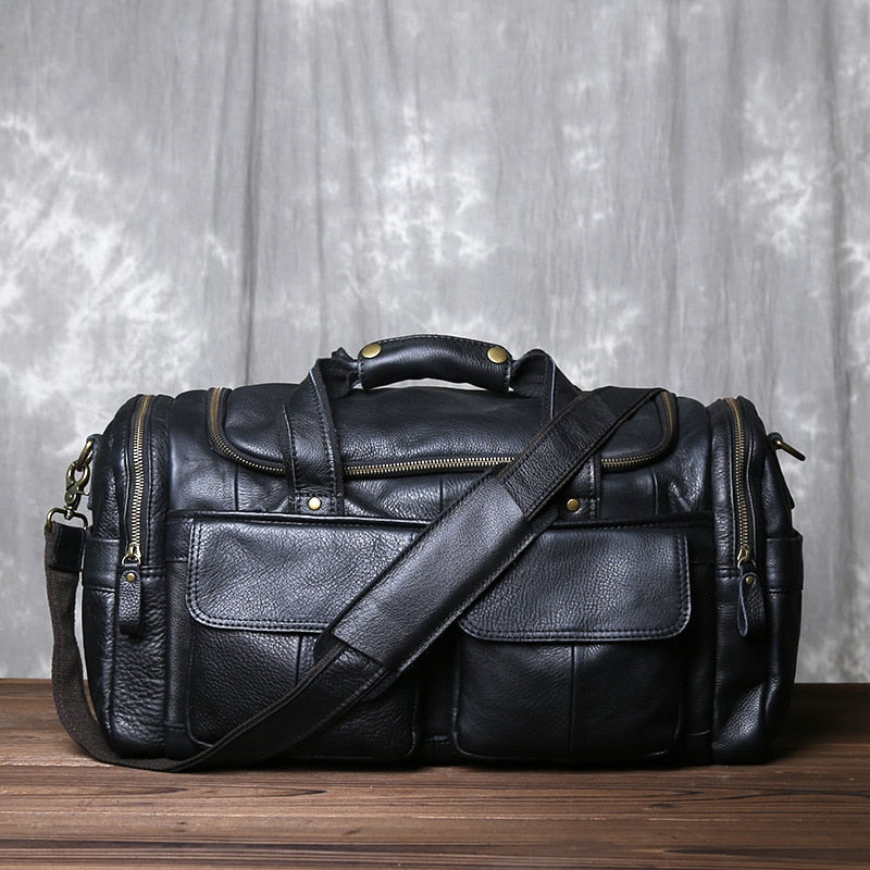 Vintage-style Travel Duffle Bag