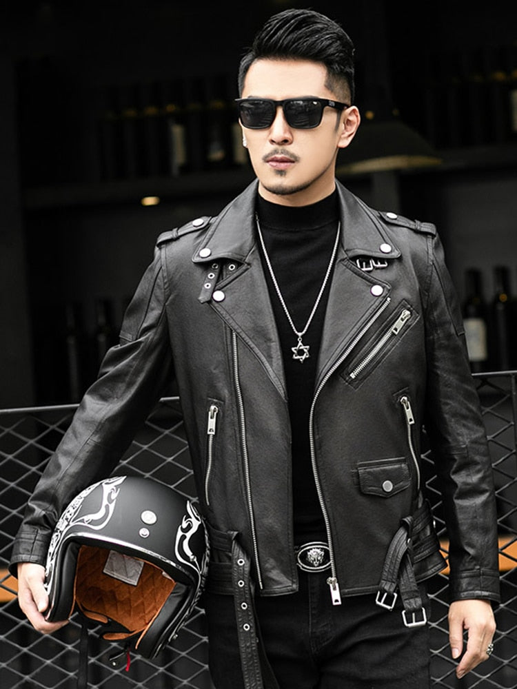Men's Casual Faux Leather Jacket