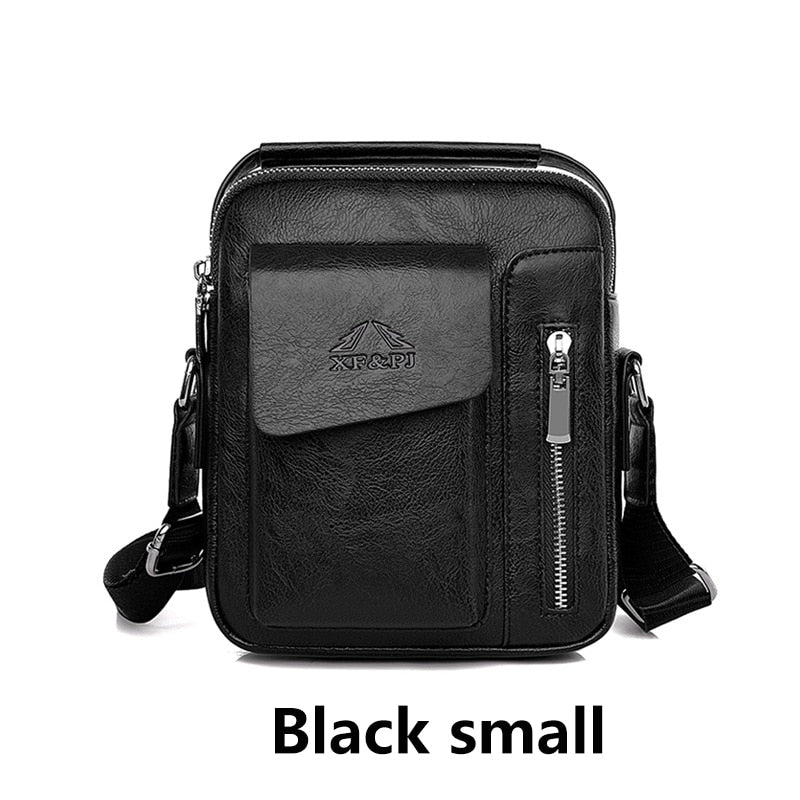 Men Fashion PU Leather Business Anti-theft