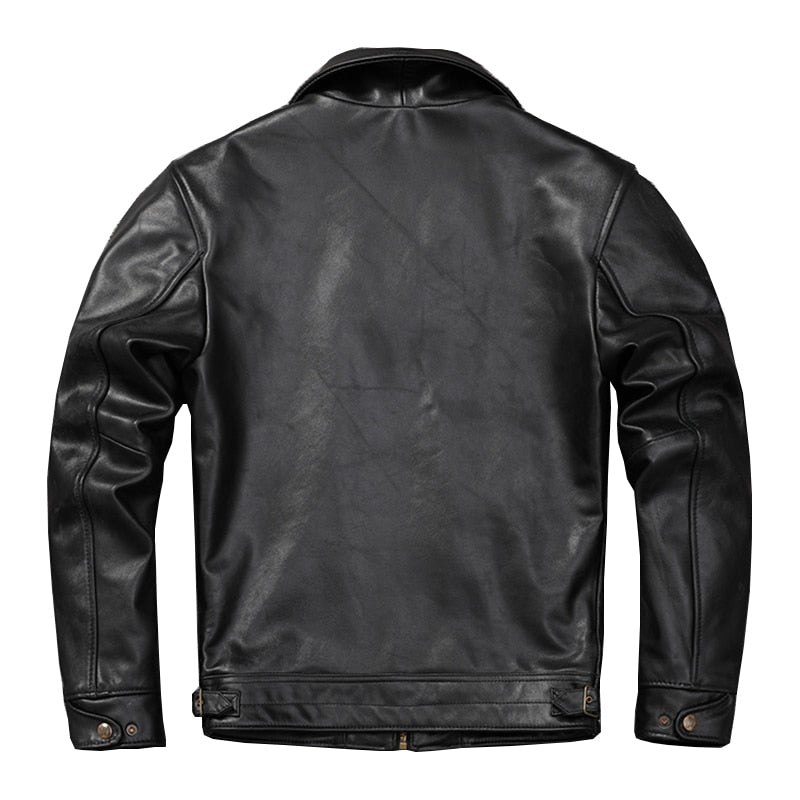 Black Classic Made of Genuine Leather Jacket