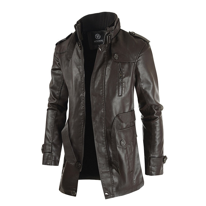 Cashmere Men's Leather Jacket
