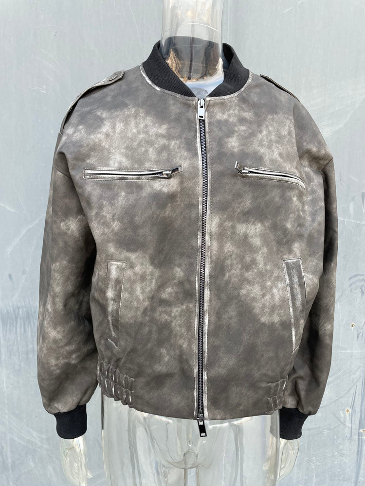 Urban Chic: Women's High Street Faux Leather Jacket
