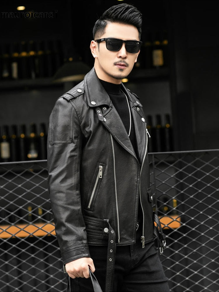 Men's Casual Faux Leather Jacket