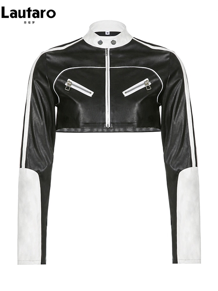 City Chic: Women's High Street Faux Leather Short Jacket