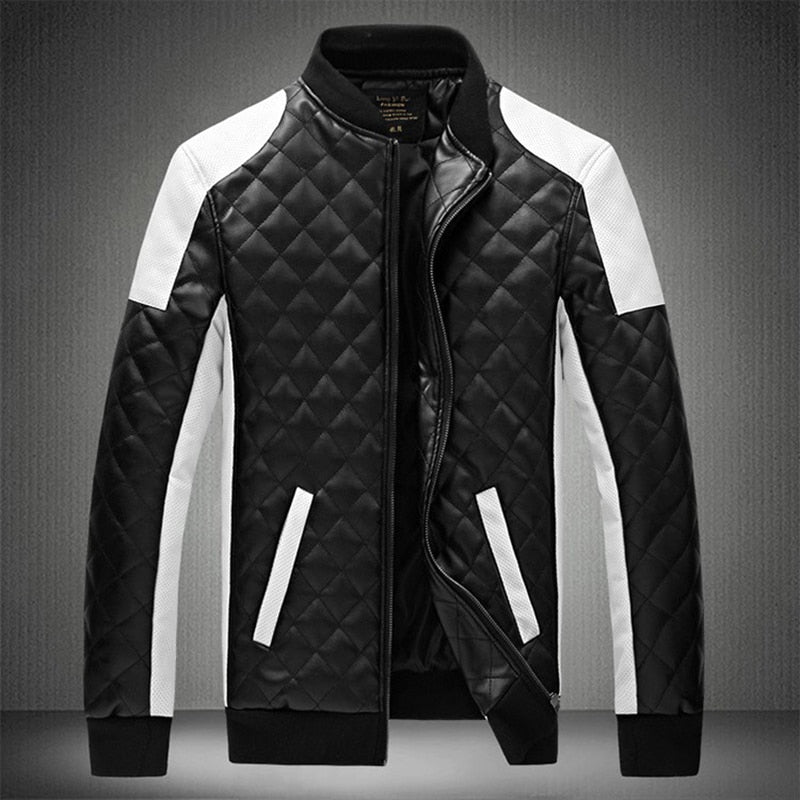 Trendy Men's Slim Patchwork Casual Jacket
