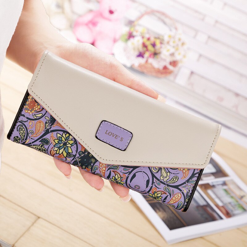 Long Wallet Handbag Leather Bag