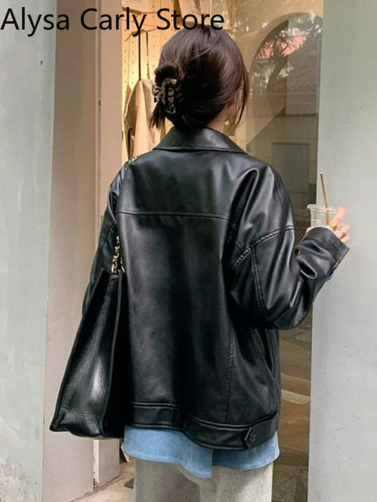 Rebel Chic: YRUOSLE Women's Punk Style Faux Leather Jacket