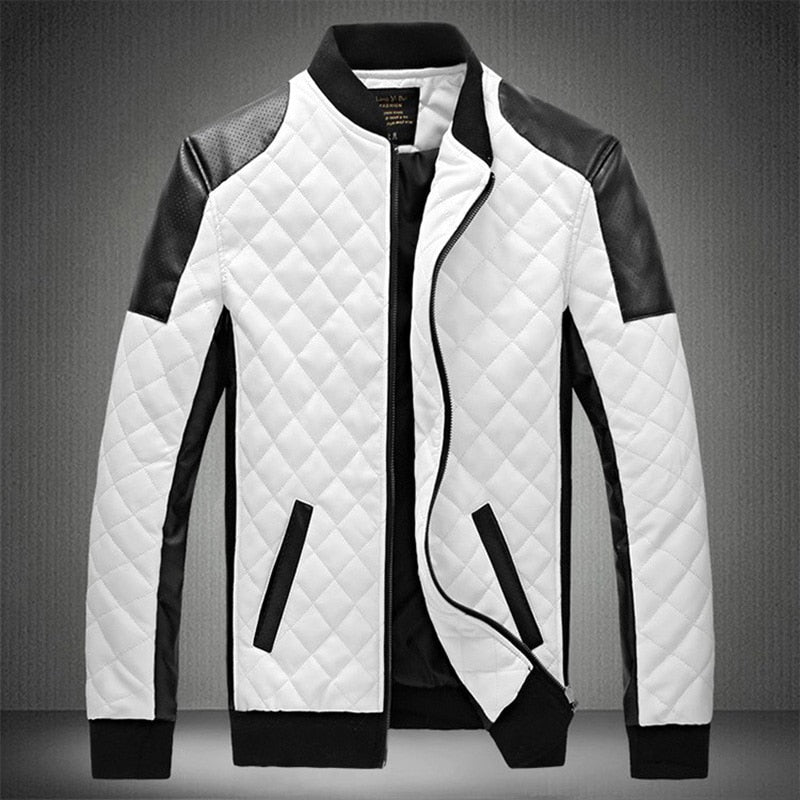 Trendy Men's Slim Patchwork Casual Jacket
