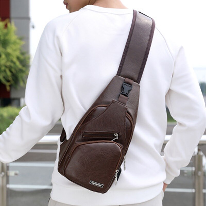 Fashion Leather Chest Bag
