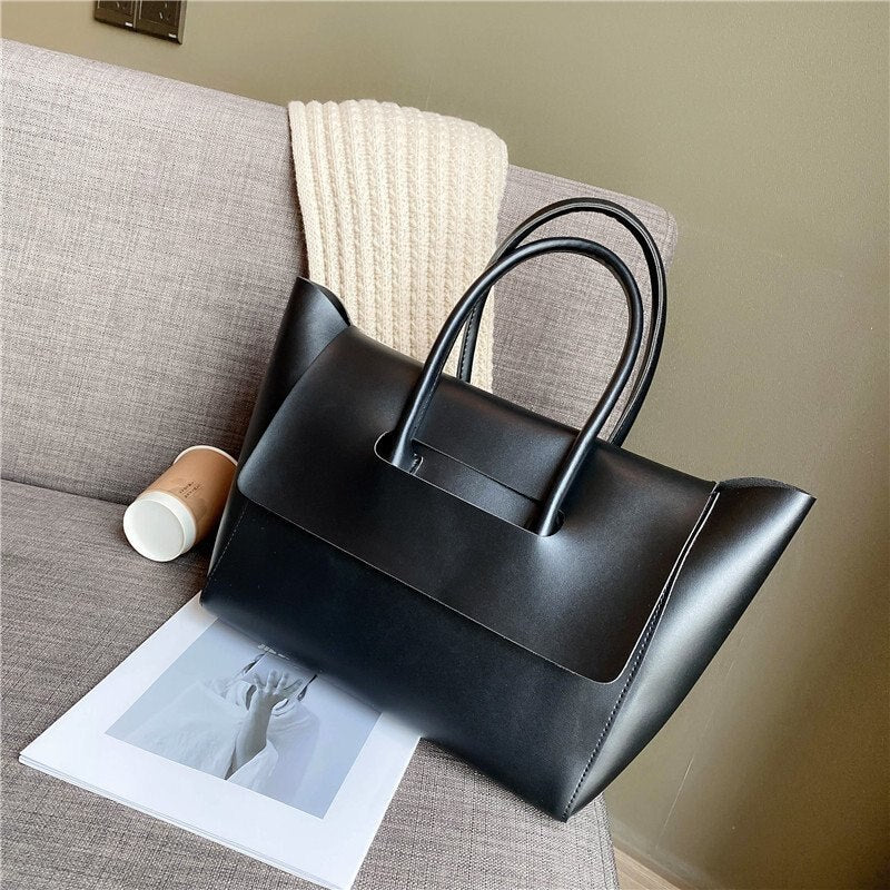 Versatile PU Casual Tote Bag