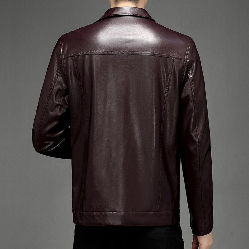 Men's Smart Casual PU Leather Jacket